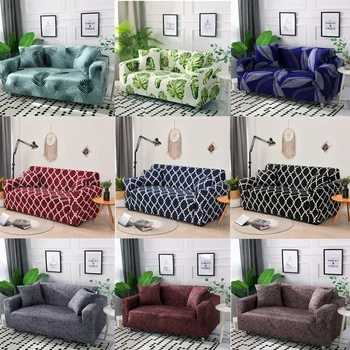 3D чехол для дивана в тропическом стиле для гостиной, эластичные геометрические эластичные чехлы, Секционный чехол для дивана на 3 места L-образной формы