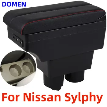 Для Nissan Sylphy подлокотник коробка для Nissan Tiida автомобильный подлокотник Versa Tiida Latio подлокотник коробка USB пепельница автозапчасти USB Зарядка
