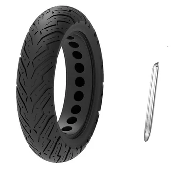 Сменная Амортизирующая резиновая шина, Прочная шина для скутера, Антивзрывная шина, Сплошная шина Для электрического скутера Ninebot Max G30, черный