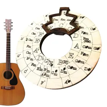 Колесо Аккордов, деревянные музыкальные инструменты, Круг, Расширяющий ваши игровые способности, Написание песен и изучение музыки, Необходимый инструмент для мелодии