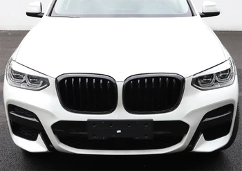 Передняя Решетка для Почек BMW G01 xDrive20i xDrive30i 2018 Бампер Гоночная Решетка X3 ABS Черный глянец/карбоновое волокно Автостайлинг