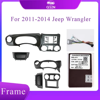 2 Din 10,1-дюймовая автомобильная магнитола для 2010-2018 Jeep Wrangler Rubicon LHD RHD Пластина Адаптер Для крепления к приборной панели Установочная панель