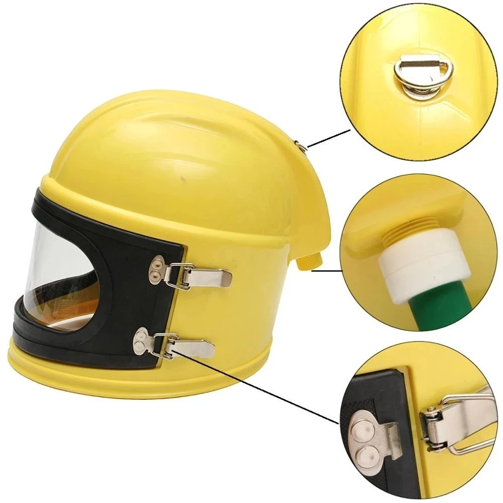 1 комплект защитной пленки для пескоструйной обработки из ПВХ, АБС, система подачи кислорода, защитный шлем для пескоструйной обработки, защитная маска2