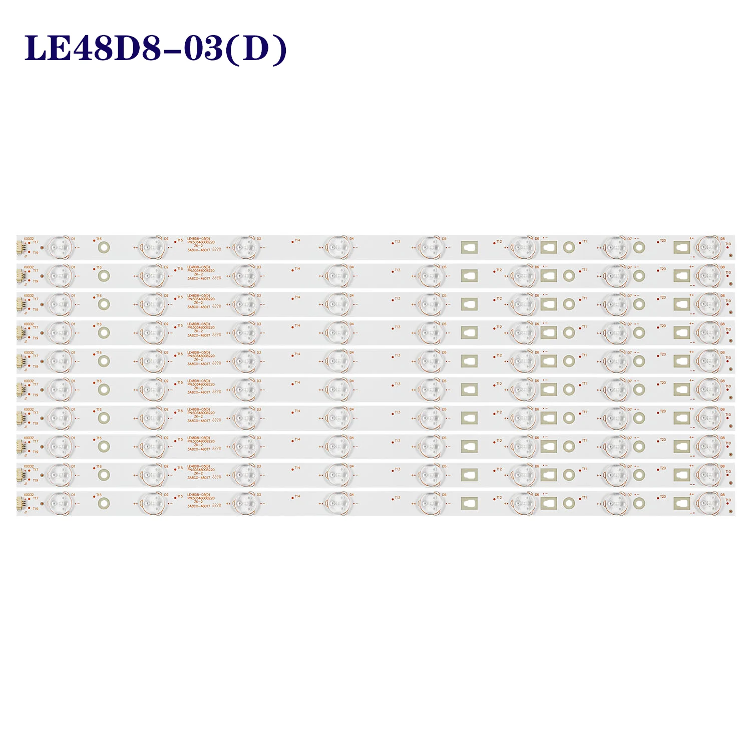 10 шт. Светодиодная панель подсветки для PLE-4805FHD LE48A31 LED48D8800 4800M26 LT-48C570 LT-48M640 LE49D8-01 (A) 303490082020