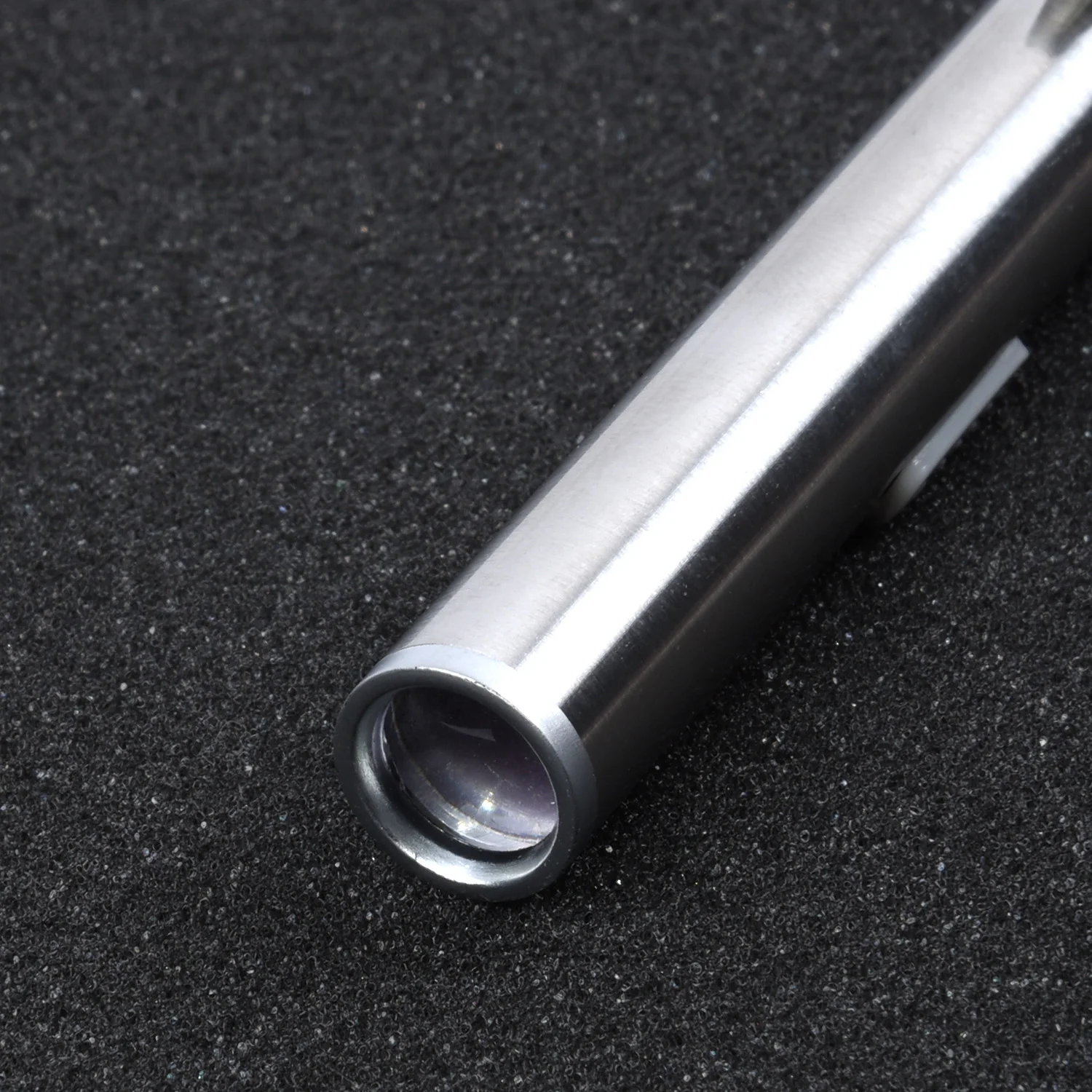 13*1.3*1.3 см Карандаш-фонарик USB Перезаряжаемый фонарик Для Кемпинга Из нержавеющей стали Серебристый Мини-карманный Полезный0