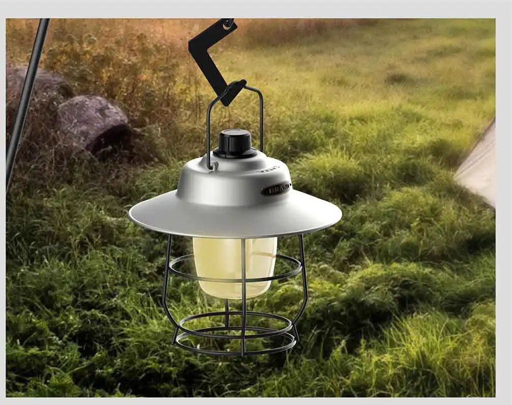 2000 мАч Ретро Портативный Фонарь для Кемпинга, Уличная Керосиновая Винтажная лагерная лампа, 3 режима освещения, светильник для походов, Двор для скалолазания3