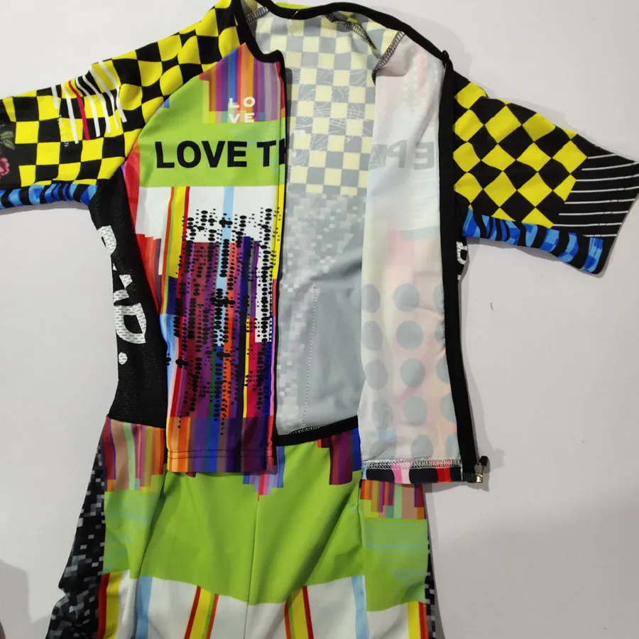 2020 Мужской велосипедный комбинезон Love The Pain для триатлона Speedsuit Trisuit с коротким рукавом Speedsuit Maillot Ciclismo Одежда для бега4
