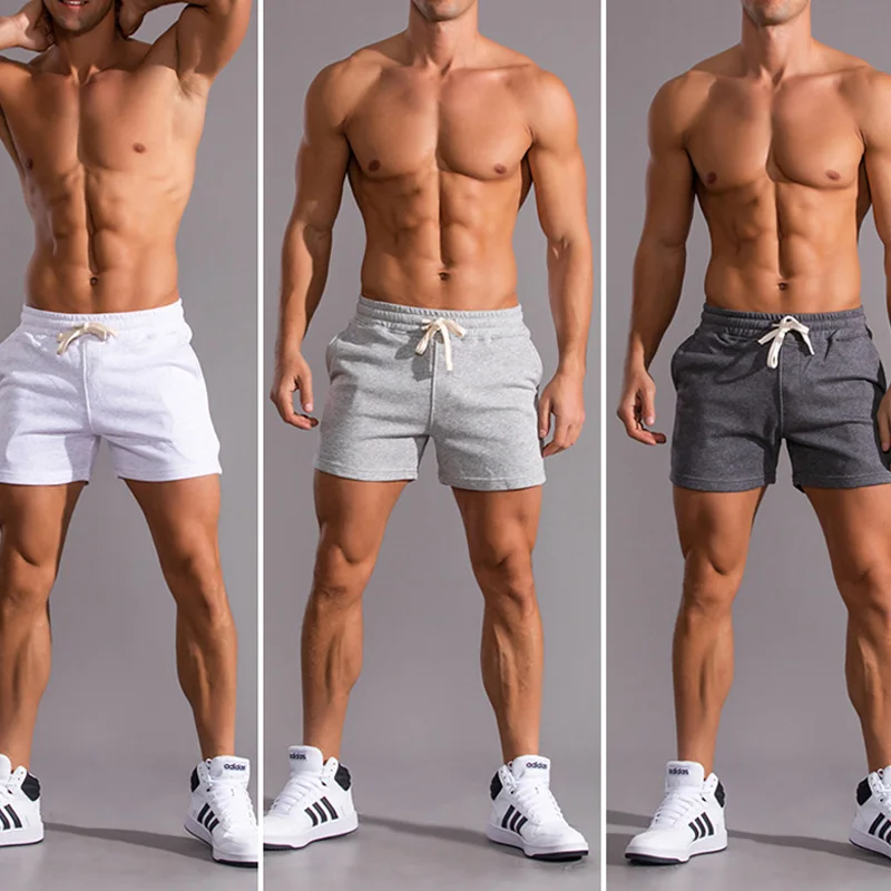 2022 Новые летние шорты для бега Мужские Хлопчатобумажные Повседневные шорты для бега трусцой и фитнеса, Быстросохнущие Модные Короткие брюки, мужская одежда большого размера0