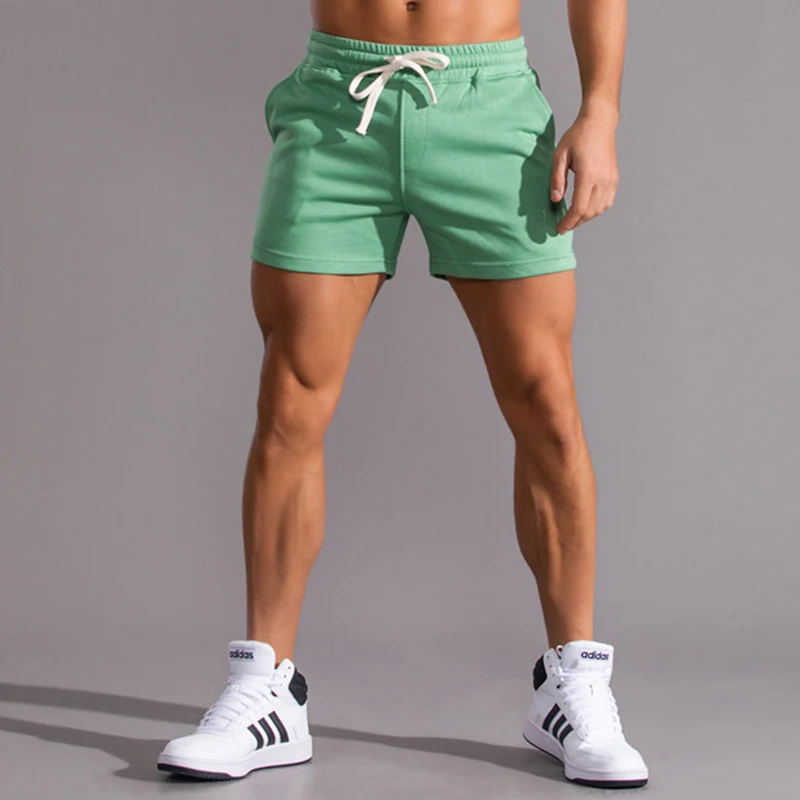2022 Новые летние шорты для бега Мужские Хлопчатобумажные Повседневные шорты для бега трусцой и фитнеса, Быстросохнущие Модные Короткие брюки, мужская одежда большого размера3