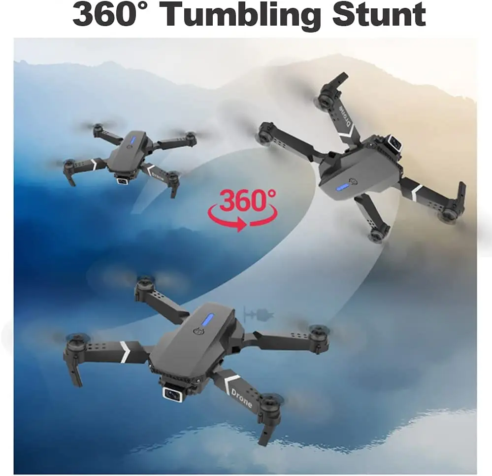 2023 E88 Pro Drone 4k Двойная Камера Vr 3d Режим 15 Минут Полета С Батареей Дальнего Действия Fpv Rc Складной Мини-Дрон4