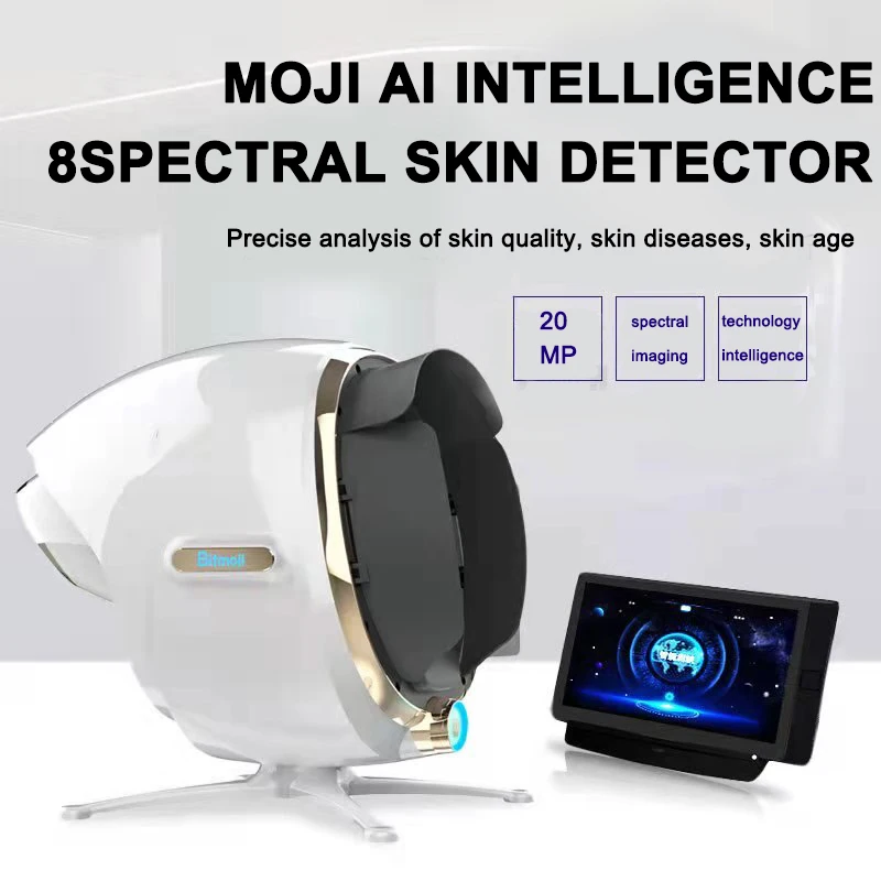 2023 Moji AI Skin Tester Максимальная версия С Ipad Anlayzer Для тестирования кожи лица, Пор, Мелких морщин и угрей, Оборудование для Салона красоты2