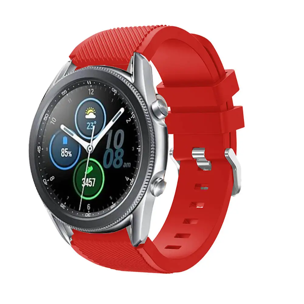 22 ММ силиконовый ремешок для Samsung Galaxy Watch 3 45 мм ремешок для умных часов Браслет-напульсник ремешок для часов Garmin Vivoactive 41