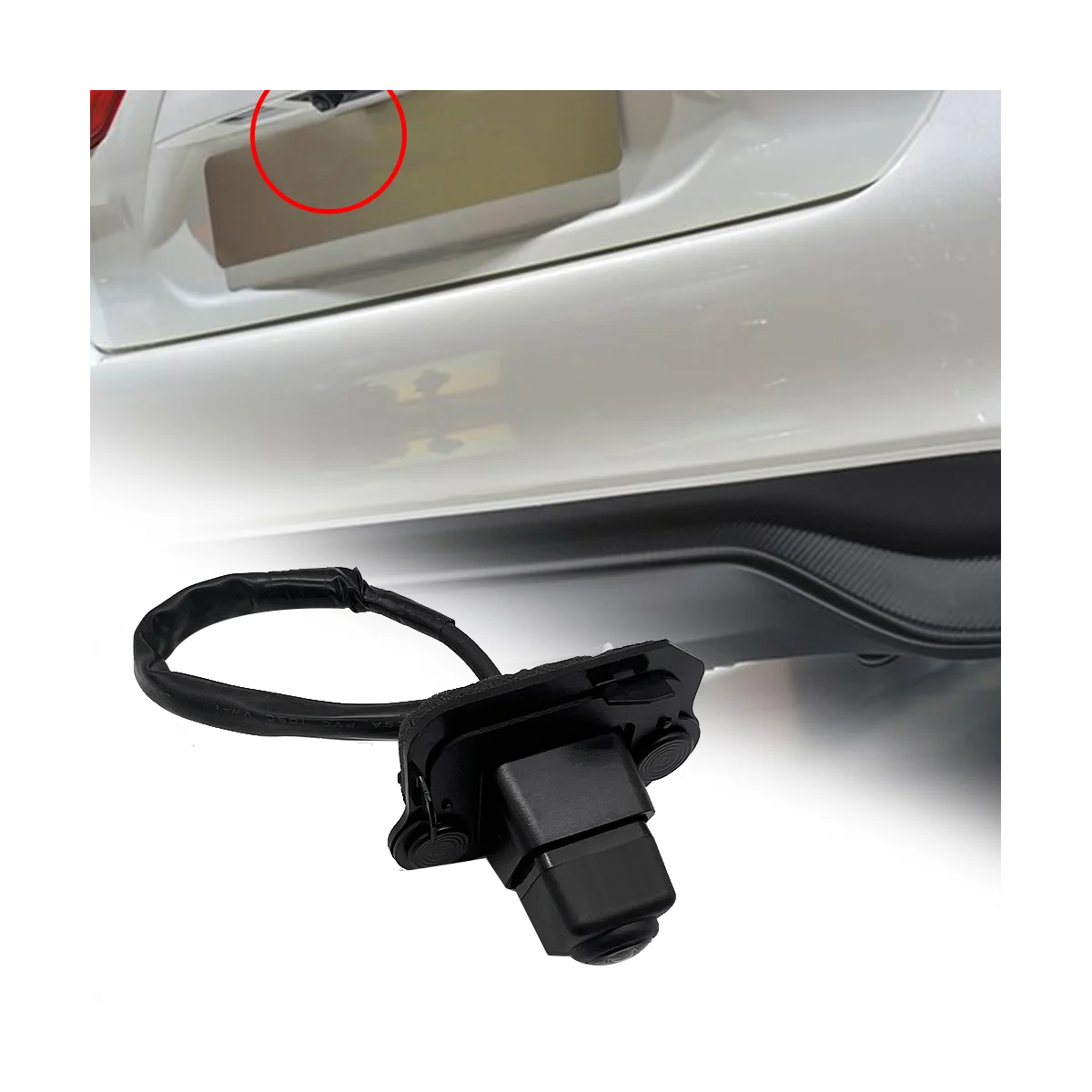 28442-3ZL0A Камера заднего вида автомобиля в сборе для Nissan Pulsar C13 1.2 16V 2015 2016 Система помощи при парковке задним ходом5