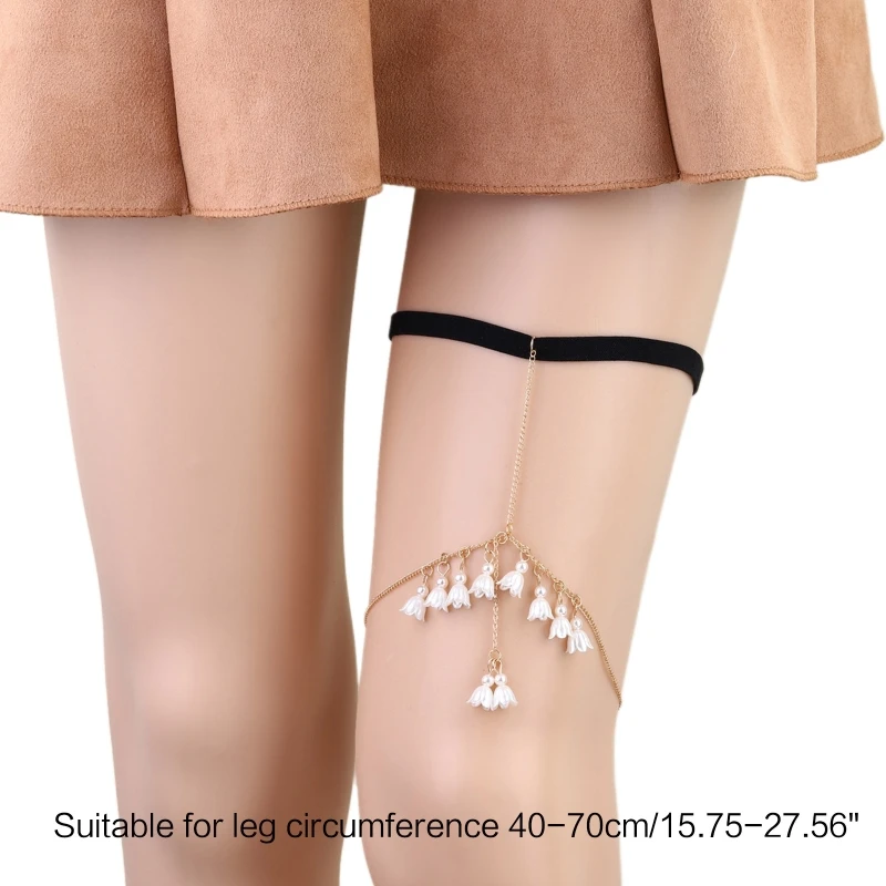 2XPC Женская Цепочка с кисточками в форме цветка, Многослойная цепочка, Женская летняя юбка-бикини, цепочка для ног5