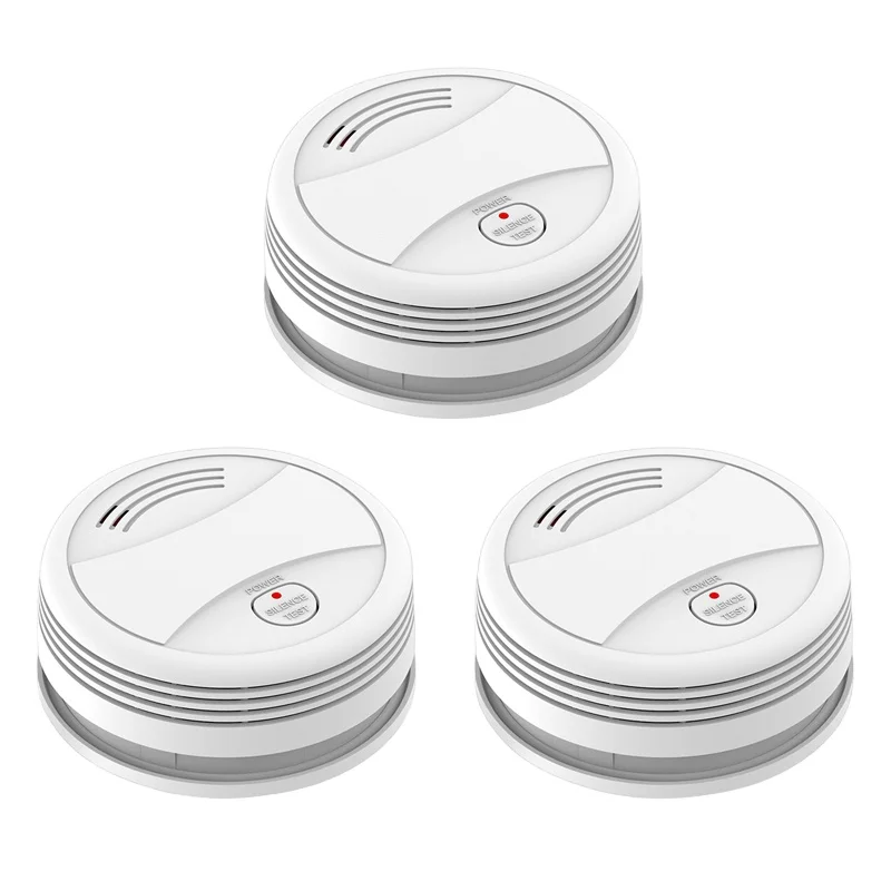 3 пакета 85 дБ app control пожарная сигнализация, домашняя охранная сигнализация, умный WiFi детектор дыма и тепла tuya0