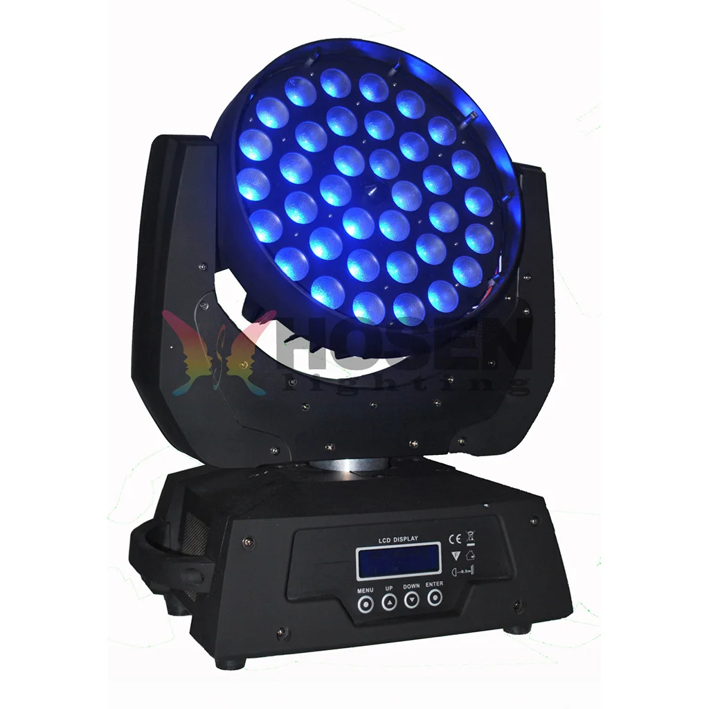 36 * 18 Вт RGBWA + UV 6в1 zoom светодиодный светильник для мытья движущейся головки1