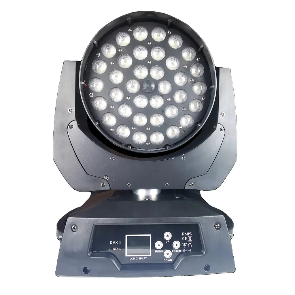 36 * 18 Вт RGBWA + UV 6в1 zoom светодиодный светильник для мытья движущейся головки2