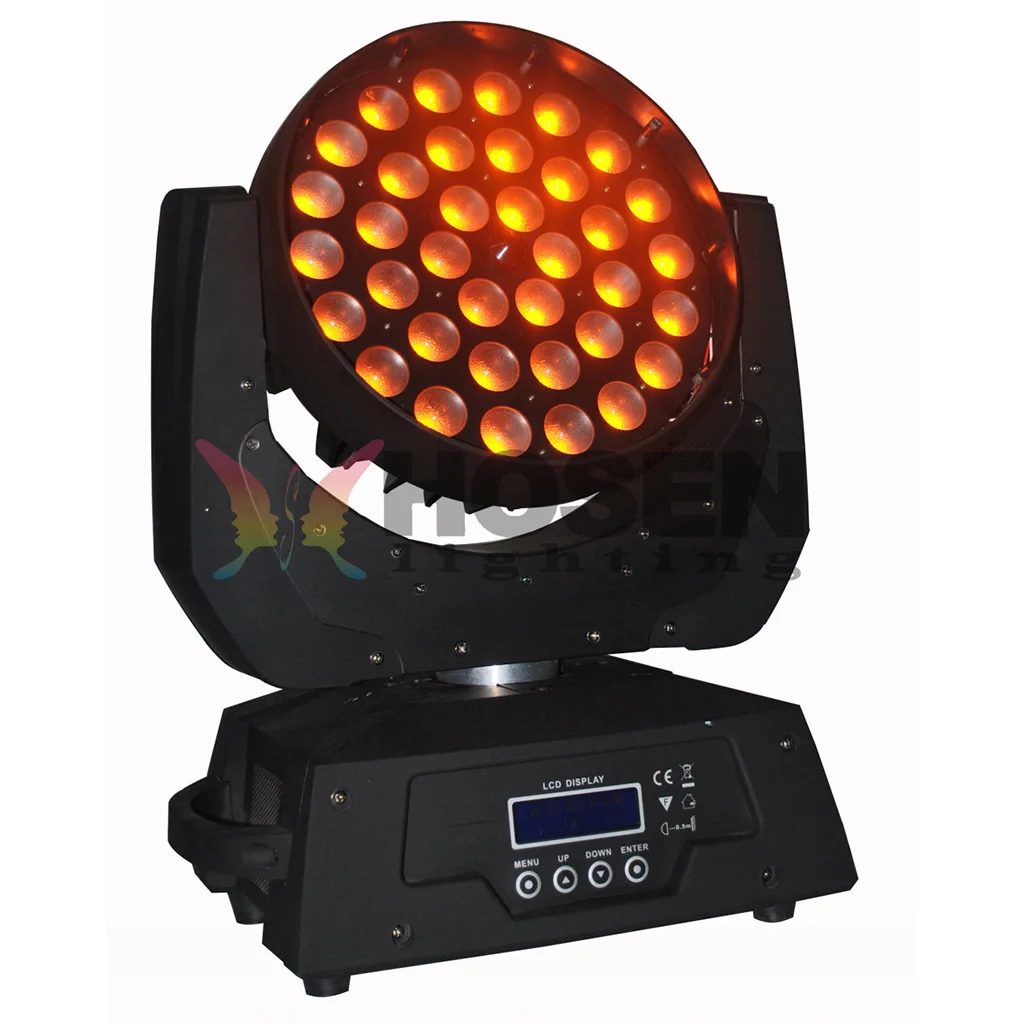 36 * 18 Вт RGBWA + UV 6в1 zoom светодиодный светильник для мытья движущейся головки4