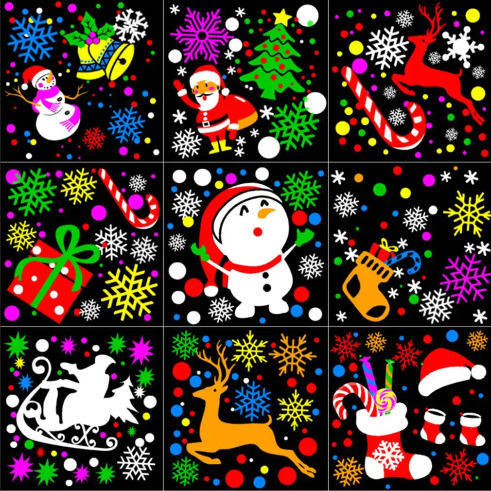 4 светодиодных рождественских 16 Динамических рисунка, Рождественский Супер яркий Узор, Вращающийся Внутренний Наружный Проекционный светильник2
