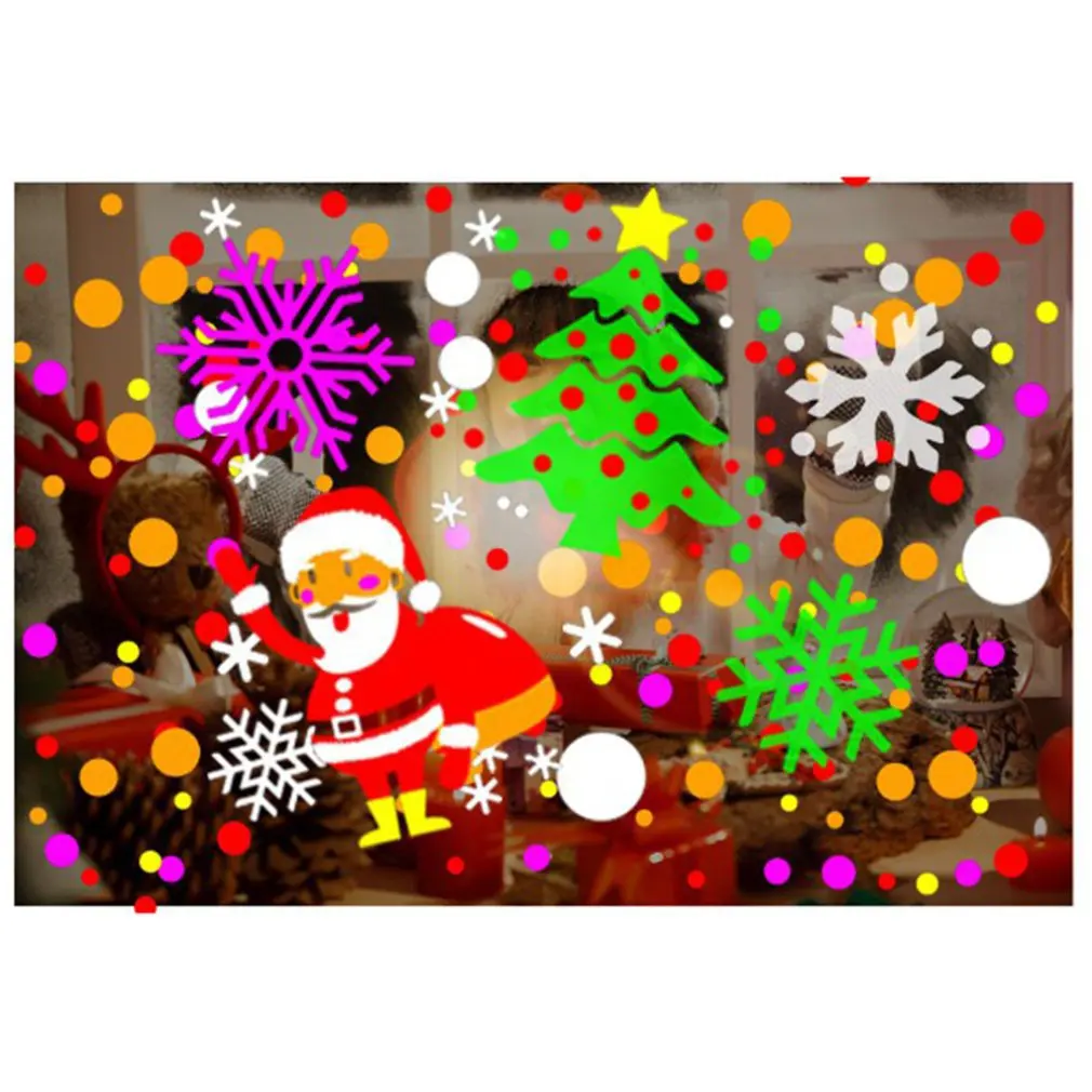 4 светодиодных рождественских 16 Динамических рисунка, Рождественский Супер яркий Узор, Вращающийся Внутренний Наружный Проекционный светильник4