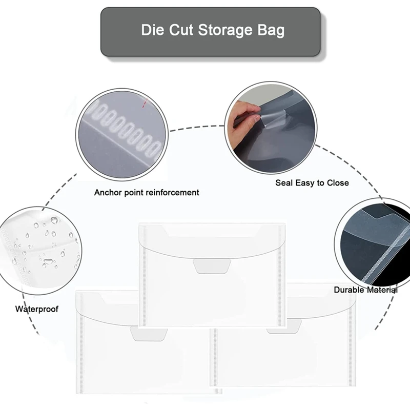 40 шт Резиновых магнитных пленок С резиновыми магнитными листами и этикетками Прозрачный Закрывающийся пластиковый карман для хранения1