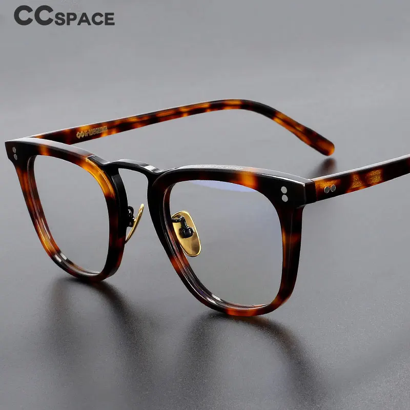 49309 Японские Ацетатные очки ручной работы высшего качества, Роскошные брендовые оптические очки по Рецепту, Винтажные очки от близорукости для мужчин2