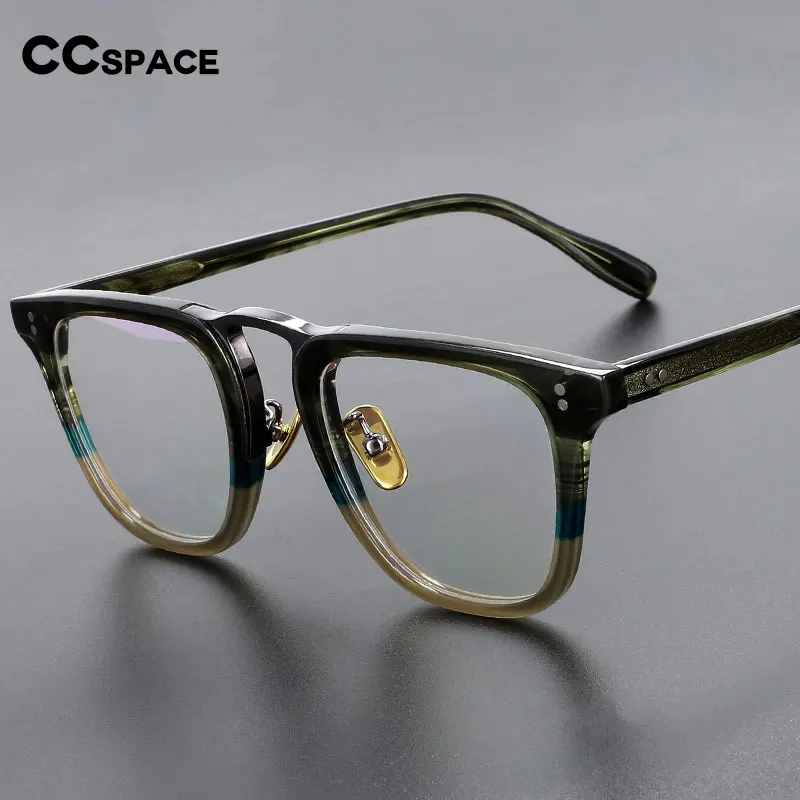 49309 Японские Ацетатные очки ручной работы высшего качества, Роскошные брендовые оптические очки по Рецепту, Винтажные очки от близорукости для мужчин3
