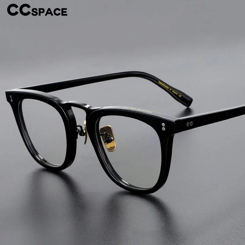 49309 Японские Ацетатные очки ручной работы высшего качества, Роскошные брендовые оптические очки по Рецепту, Винтажные очки от близорукости для мужчин4