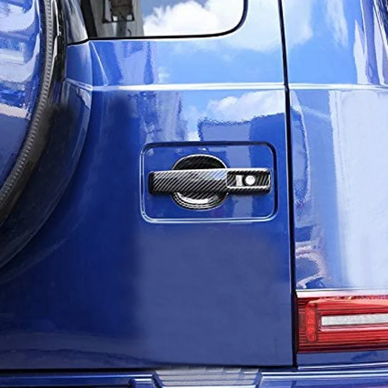 5X Автомобильная Накладка На Наружную Дверную Ручку Из Углеродного Волокна Для Mercedes Benz G Class W463 W464 G65 G55 G63 G500 G550 2019-20202