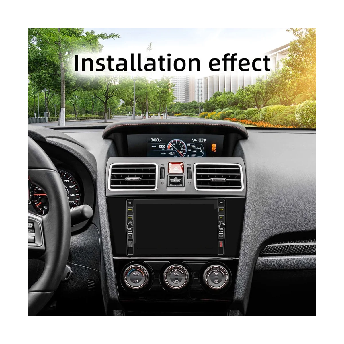9-дюймовый автомобильный сенсорный экран, беспроводной CarPlay Android, Автомобильное портативное радио Bluetooth MP5, FM-приемник, хост 2 + 32G1