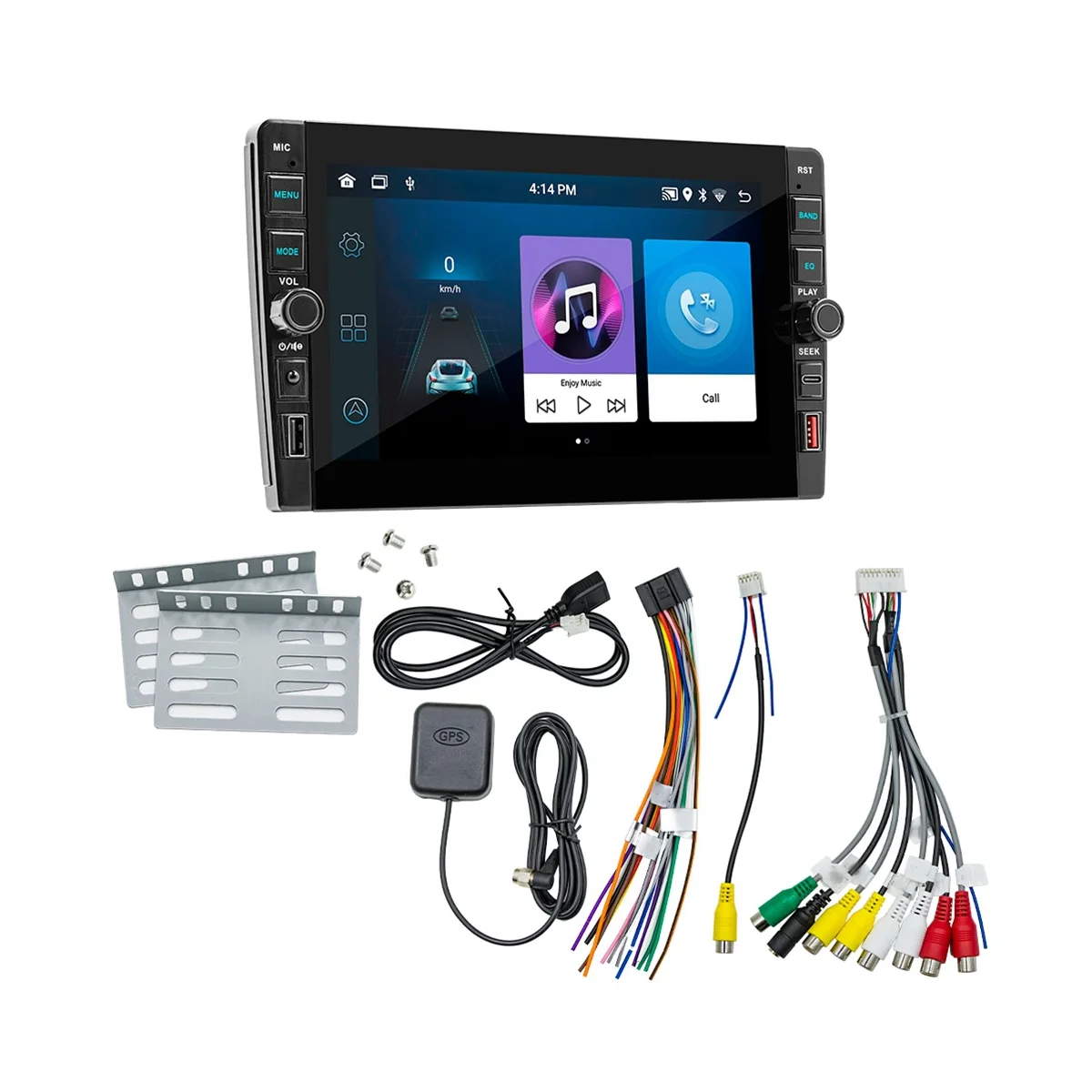 9-дюймовый автомобильный сенсорный экран, беспроводной CarPlay Android, Автомобильное портативное радио Bluetooth MP5, FM-приемник, хост 2 + 32G5