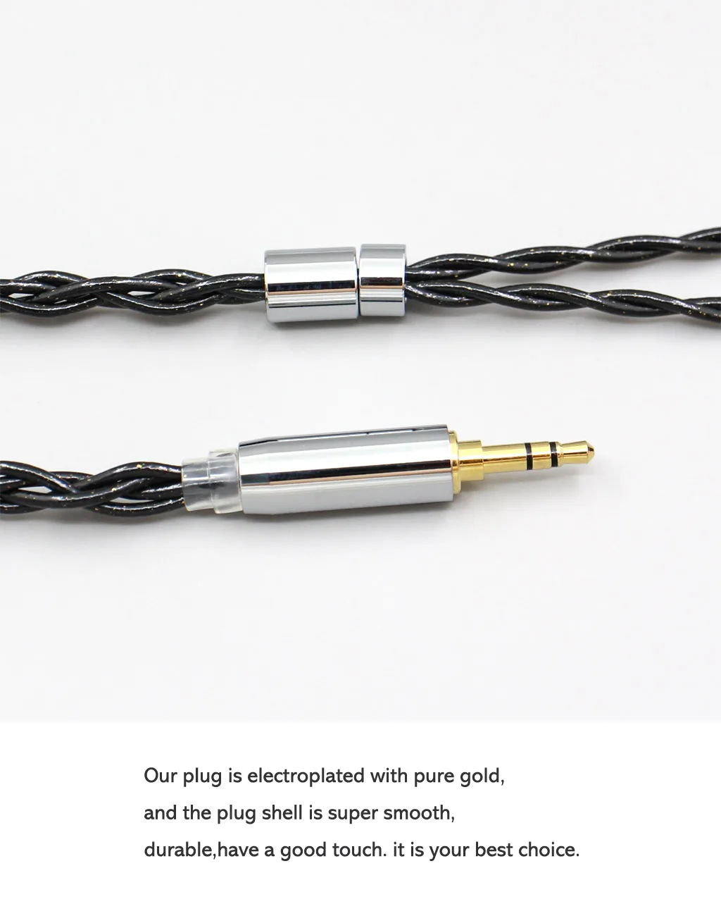 99% Чистого серебра, палладий,графен, Плавающий золотой кабель Для наушников Sennheiser HD700, 2,5 мм, 4-жильный плетеный кабель LN0083293