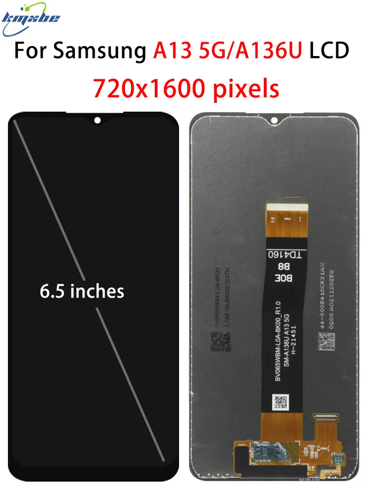A135F Для Samsung Galaxy A13 4G Дисплей с Сенсорным экраном Дигитайзер A136B A136U В сборе с Рамкой Для Samsung Galaxy A13 5G LCD3