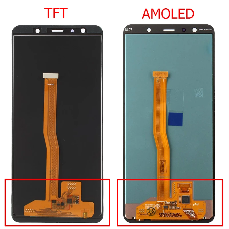 AAA + OLED A750 ЖК-дисплей Для Samsung Galaxy A7 2018 ЖК-дисплей SM-A750F A750F A750 Дисплей С Рамкой, Замена сенсорного экрана, Дигитайзер2