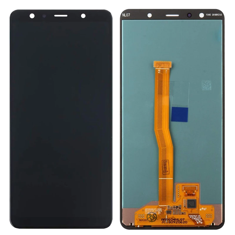 AAA + OLED A750 ЖК-дисплей Для Samsung Galaxy A7 2018 ЖК-дисплей SM-A750F A750F A750 Дисплей С Рамкой, Замена сенсорного экрана, Дигитайзер3