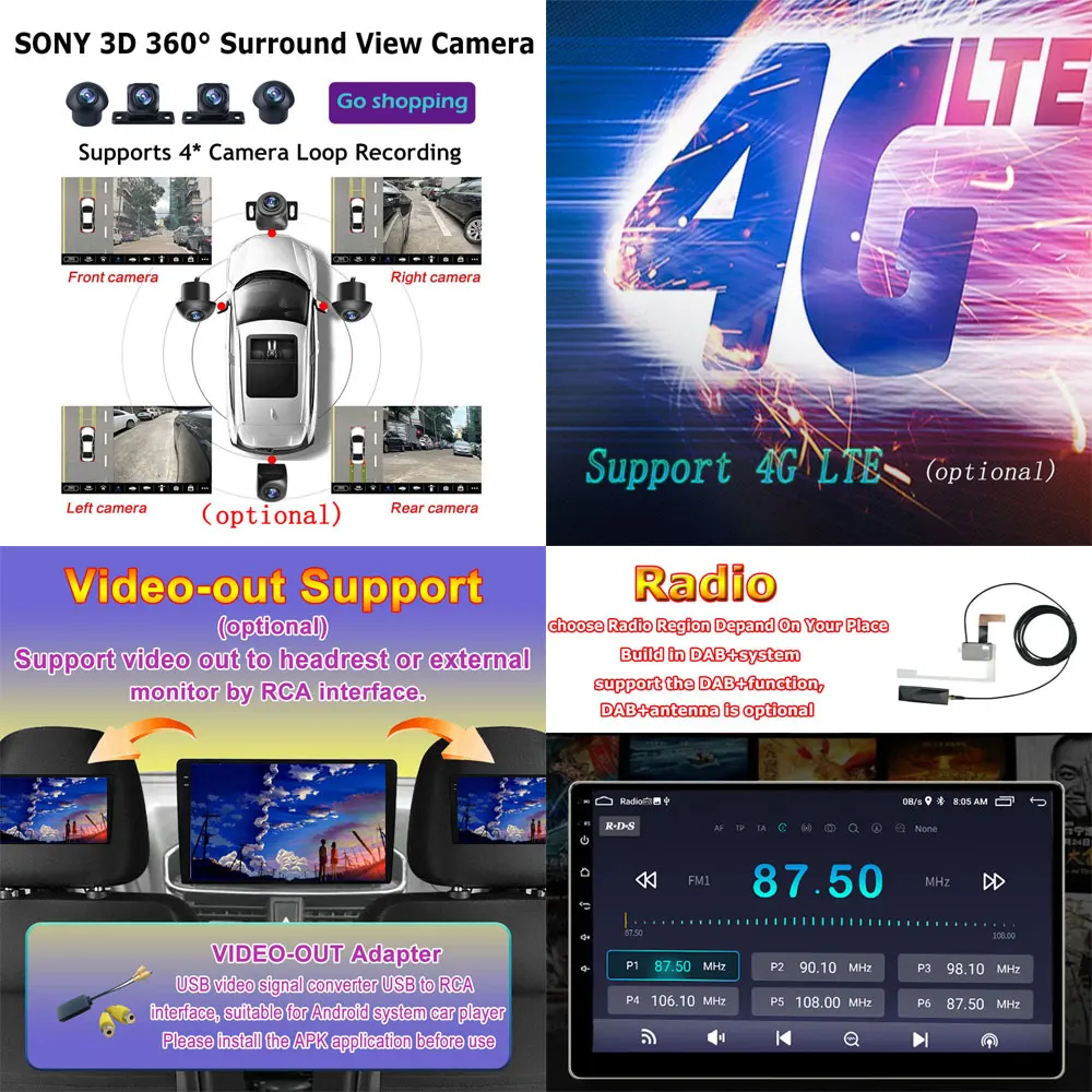 Android 13 Автомобильная радионавигация для Nissan NV200 2011 2015-2018 Автомобильный мультимедийный плеер Авто Радио Стерео Автомобильный DVD GPS4