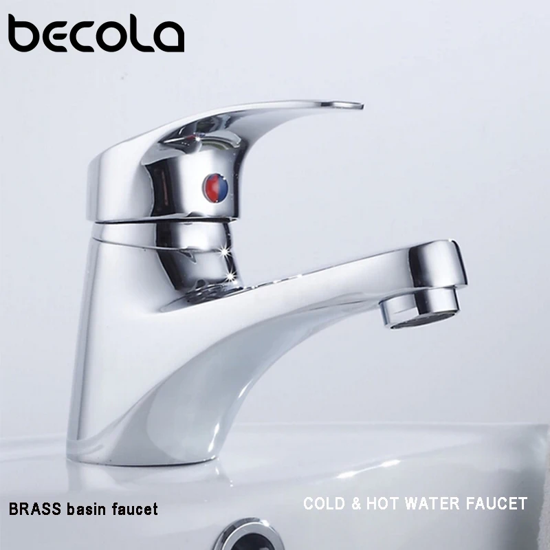 Becola хромированный смеситель для раковины, смеситель для ванной комнаты, кран для раковины с одной ручкой, кран для ванны с горячей и холодной водой на бортике, 51011