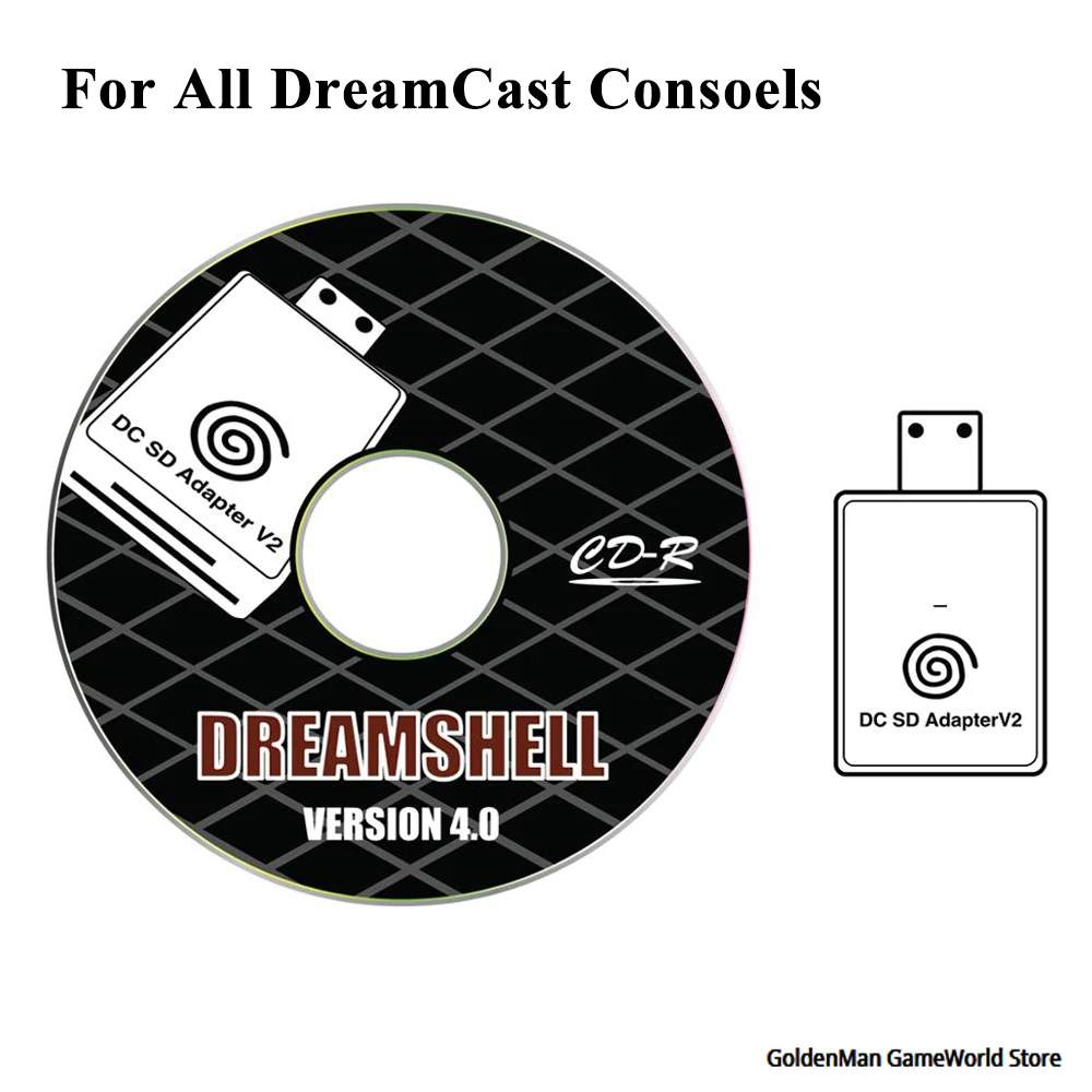Bitfunx SD/TF Card Adapter Reader V2 для SEGA Dreamcast и CD с загрузчиком DreamShell для чтения игр0