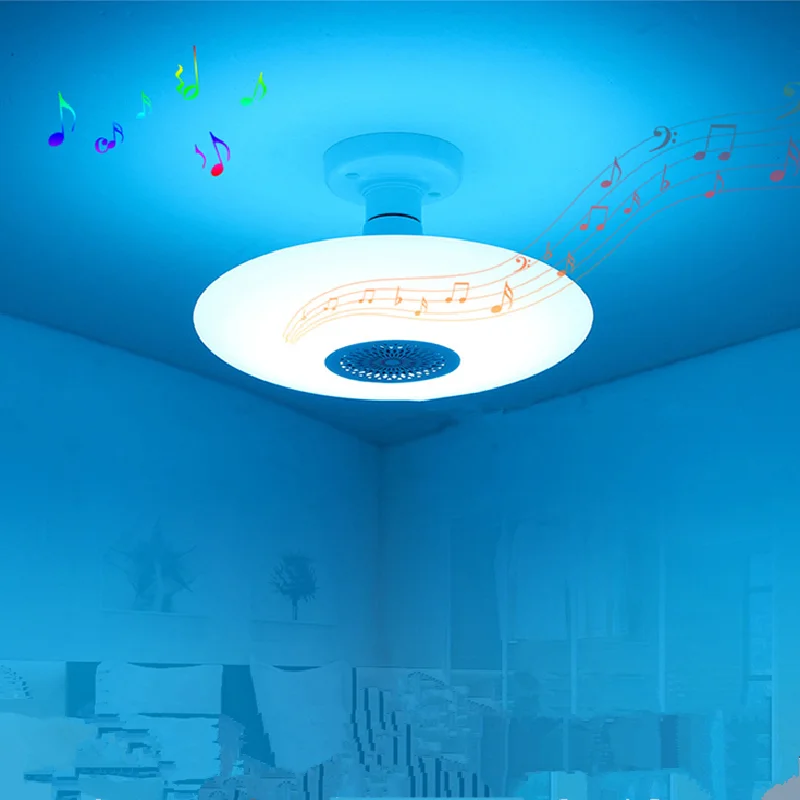 Bluetooth динамик лампа Музыкальная лампа ампула светодиодная лампа E27 110V 220V 18W RGB ночник с дистанционным управлением для бара домашний прожектор5
