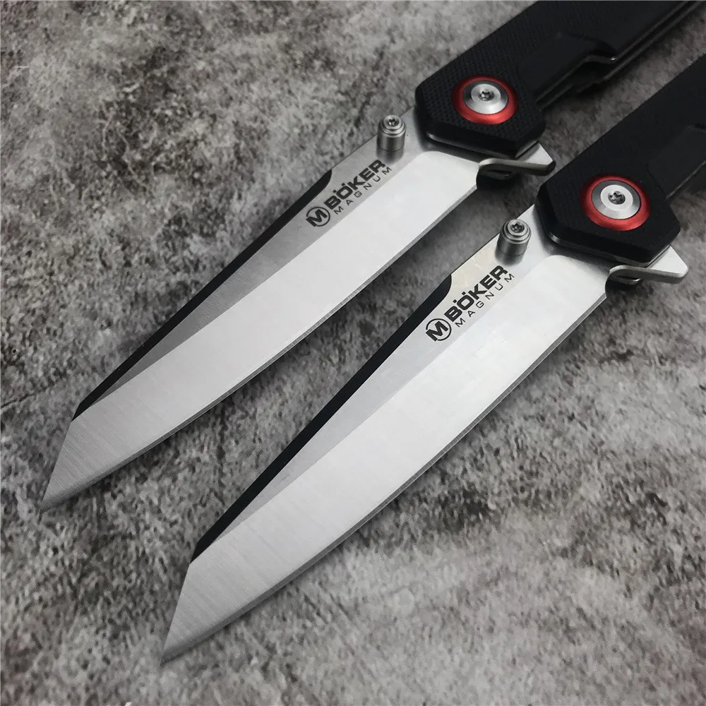 Boker Magnum Карманный Складной Нож Черный G10 Ручки Ourdoor Тактический Охотничий Кемпинг Складной Нож Для Самообороны Утилитарные Инструменты Подарки3