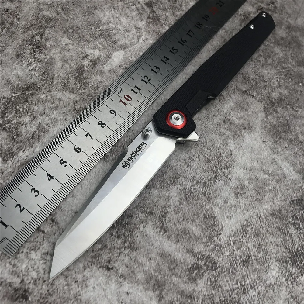 Boker Magnum Карманный Складной Нож Черный G10 Ручки Ourdoor Тактический Охотничий Кемпинг Складной Нож Для Самообороны Утилитарные Инструменты Подарки4
