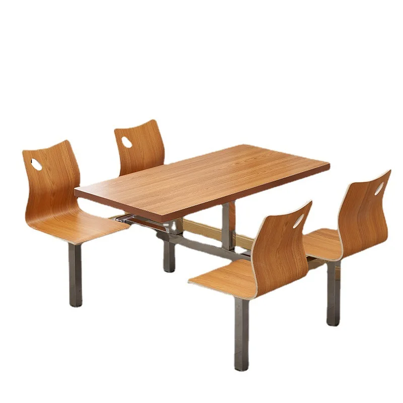 C0065 соединенный из нержавеющей стали обеденный стол из шифера для учащихся школьной столовой и стул для персонала фабрики обеденный стол 4_person c2