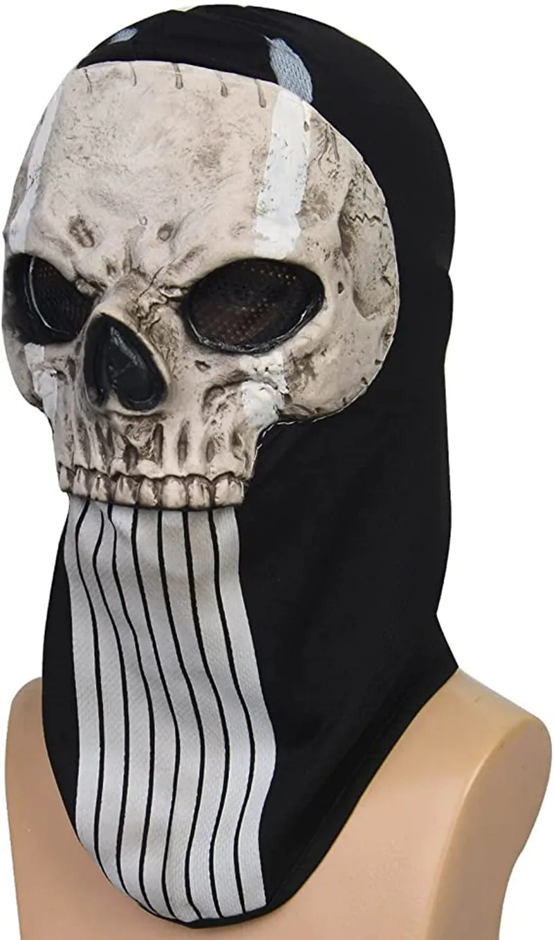 Call of Duty Маска Призрака, маска с черепом, маска для всего лица, костюм, маска для спорта, Хэллоуина, Косплея0