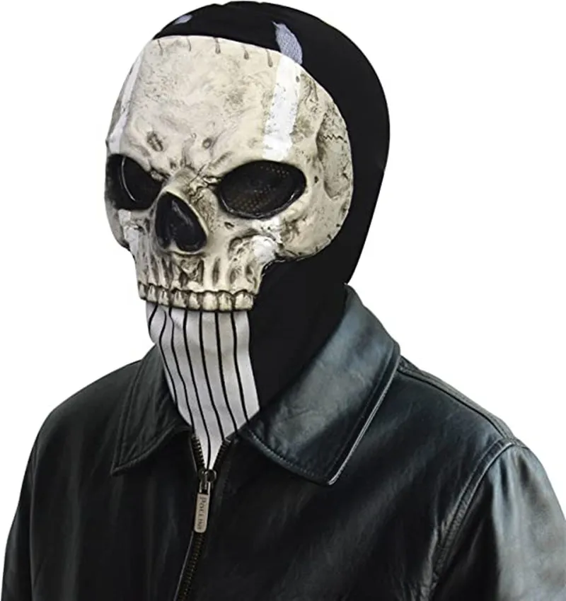 Call of Duty Маска Призрака, маска с черепом, маска для всего лица, костюм, маска для спорта, Хэллоуина, Косплея2