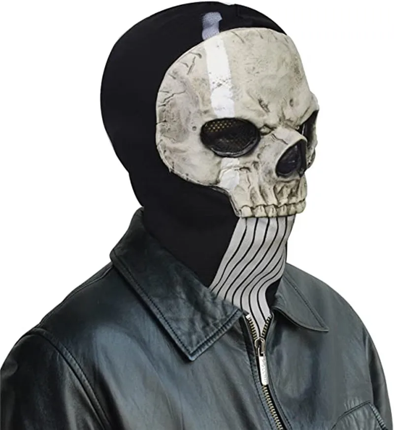 Call of Duty Маска Призрака, маска с черепом, маска для всего лица, костюм, маска для спорта, Хэллоуина, Косплея3