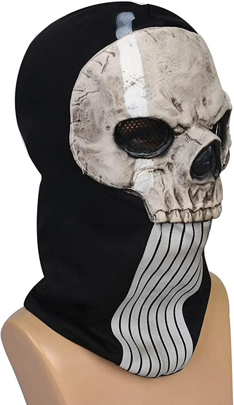 Call of Duty Маска Призрака, маска с черепом, маска для всего лица, костюм, маска для спорта, Хэллоуина, Косплея5