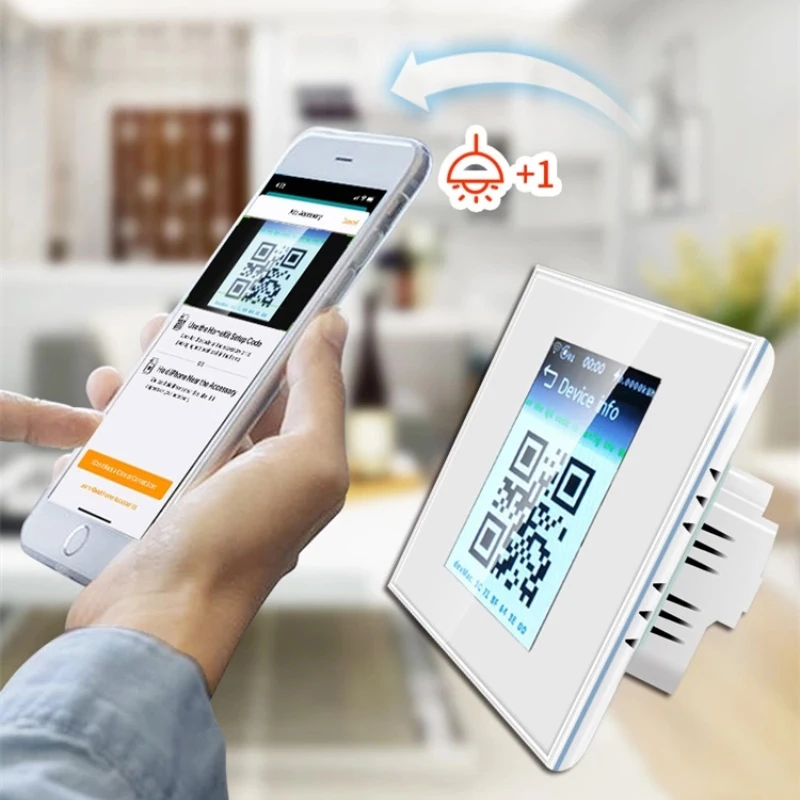 CoRui WiFi ЖК сенсорный Экран Умный Настенный Выключатель света для Штор Smart 4 В 1 Home Switch Поддержка приложения Homekit И голосового Управления Siri4