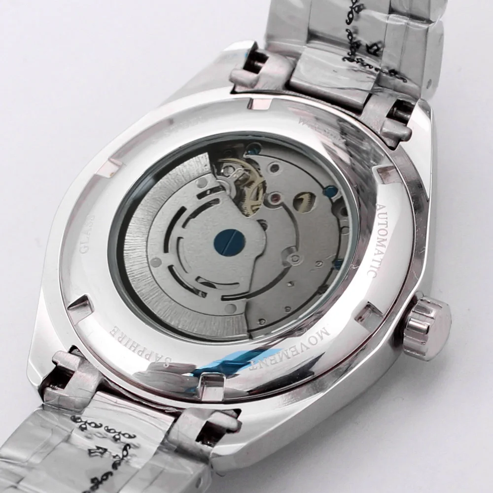 Corgeut 41 мм Белый циферблат GMT Мужские Автоматические часы Браслет из Сапфирового стекла со стальным ремешком 316ss Механические Наручные часы Мужские5