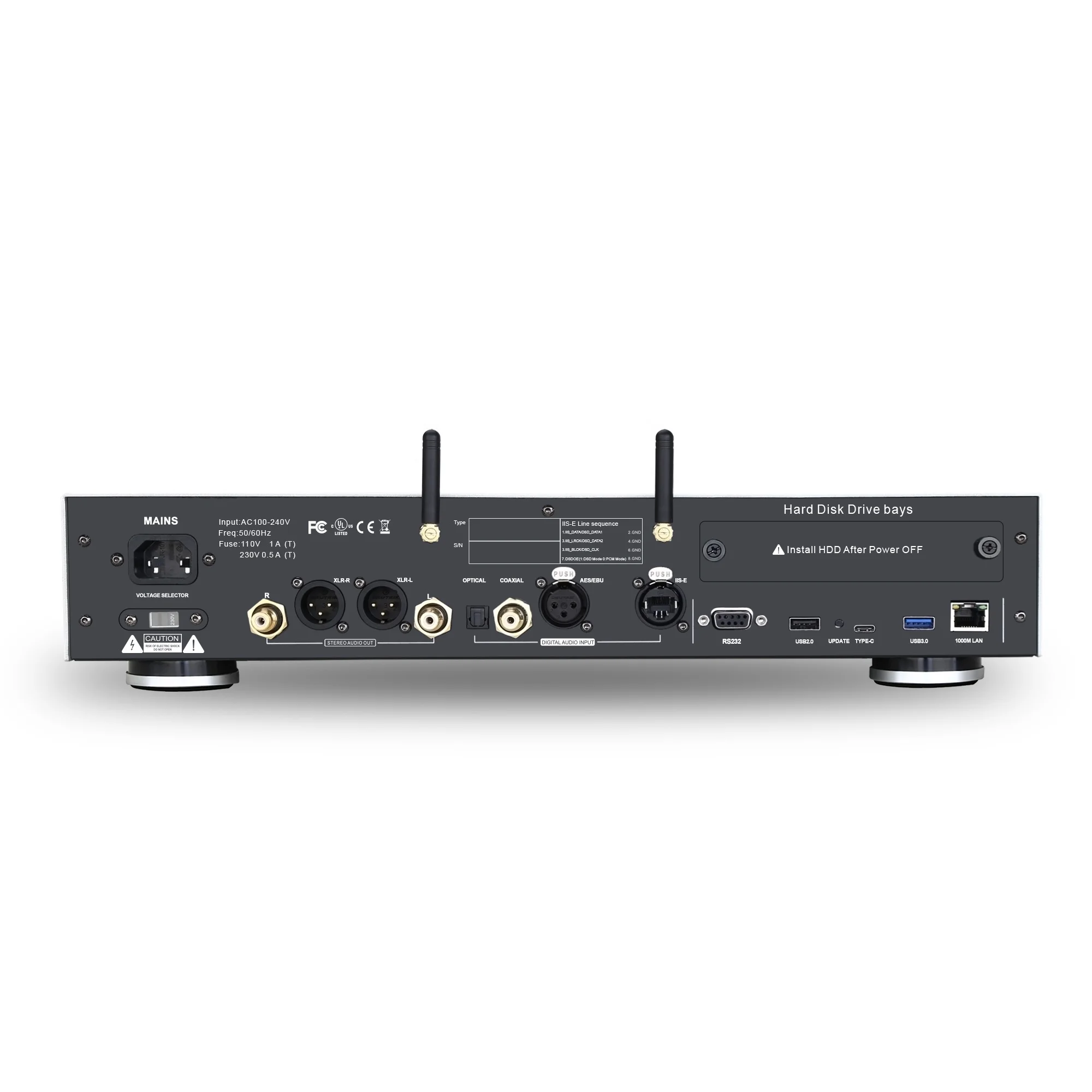 DMP50 black /модуль цифрового аудиоплеера/простое управление плеером с помощью сенсорного дисплея1
