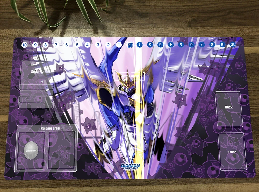 Digimon Duel Playmat Omegamon Торговый Карточный Игровой Коврик DTCG CCG Коврик Для Мыши Настольный Коврик TCG Игровой Игровой Коврик С Карточными Зонами Бесплатная Сумка0